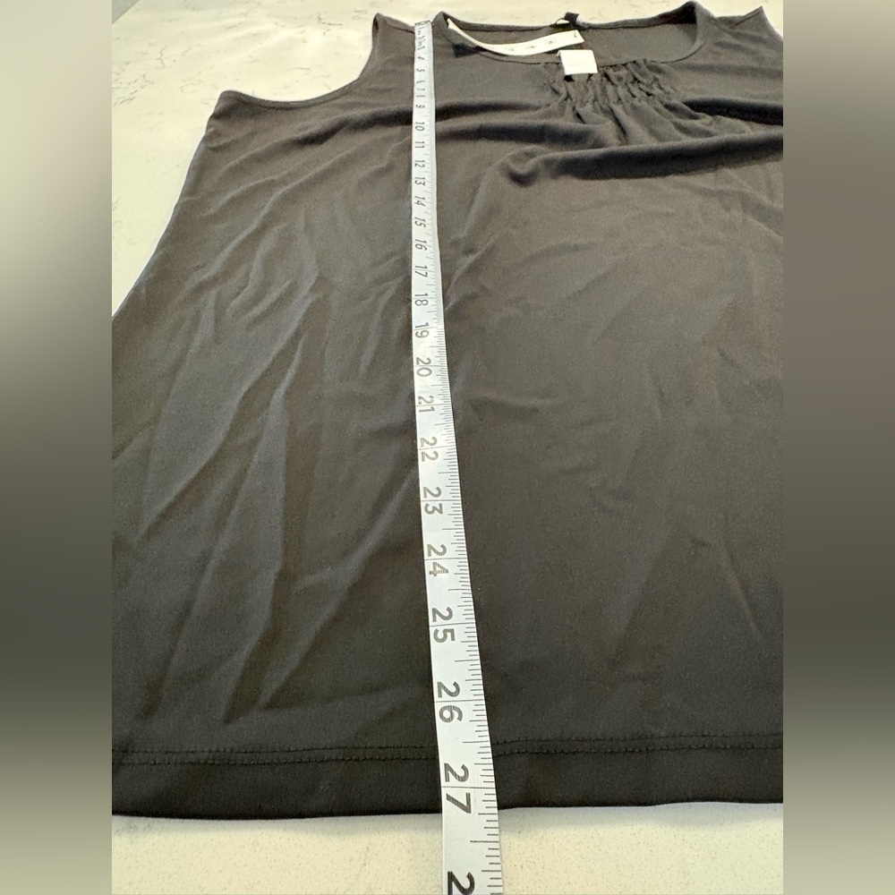 Talbots Knit Jersey Layering Tank Top with Shirred Neckline Size 2X NWT - Picture 7 of 8